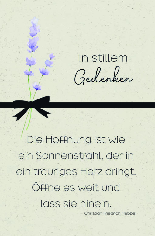 50 Trauerkarten mit Sprüche – Bild 8