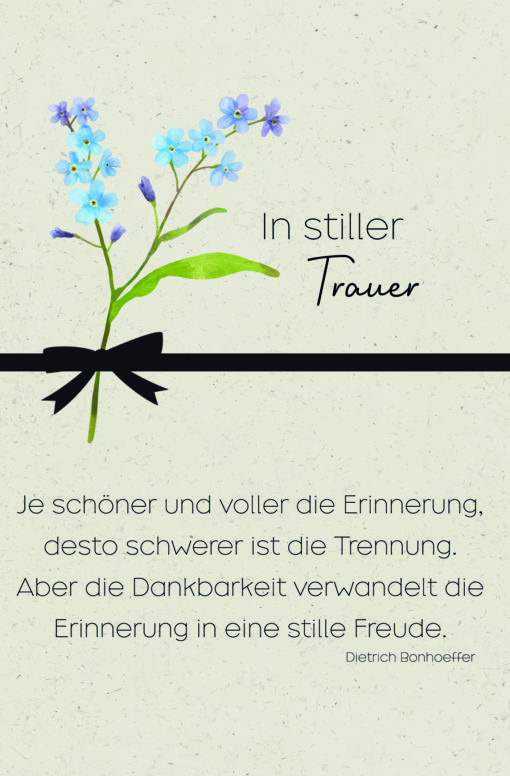 50 Trauerkarten mit Sprüche – Bild 5