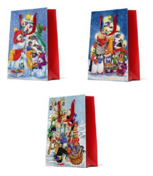 12 Weihnachtstüten mittel "Frosty Joy-1"