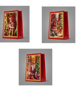 12 Weihnachtstüten mittel "Santa Claus-1"