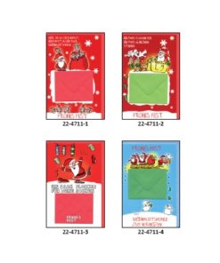 20 Weihnachtskarten / Geldkarte Comic