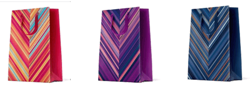 12 Geschenktüten mittel "Stripes-4"