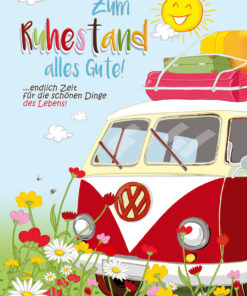 5 Glückwunschkarten Ruhestand