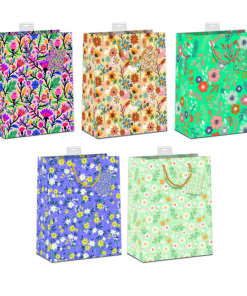 10 Geschenktüten groß "Blumen"
