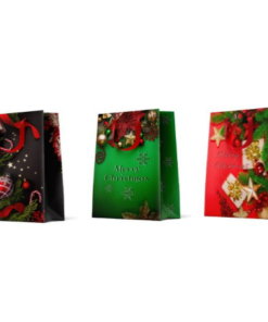 12 Weihnachtstüten mittel "Colorful Baubles-2"