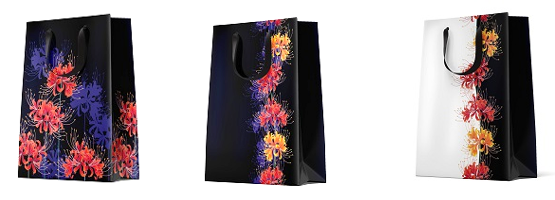 12 Geschenktüten mittel "Flowers-38"