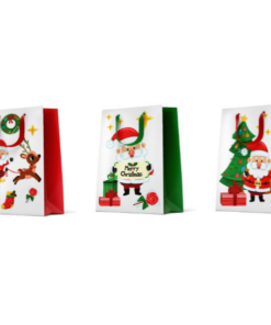 12 Weihnachtstüten mittel "Happy Holidays-2"