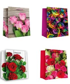 12 Geschenktüten mittel-klein CD "Rose-3"
