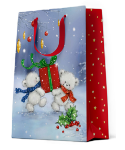 Alternative view of 12 Weihnachtstüten Jumbo "Happy Holidays-1"