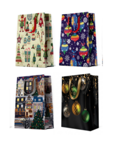 12 Weihnachtstüten Jumbo XXL "Christmas"