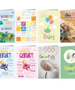 50 Glückwunschkarten zum Baby/Geburt