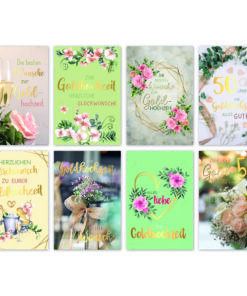 50 Goldene Hochzeitkarten